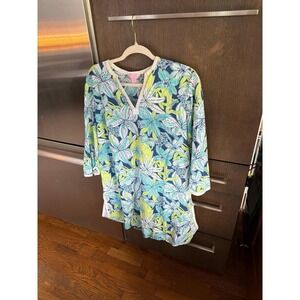 Lilly Pulitzer tunic dress features a "Tiger Lilly"‎ tropical floral print M